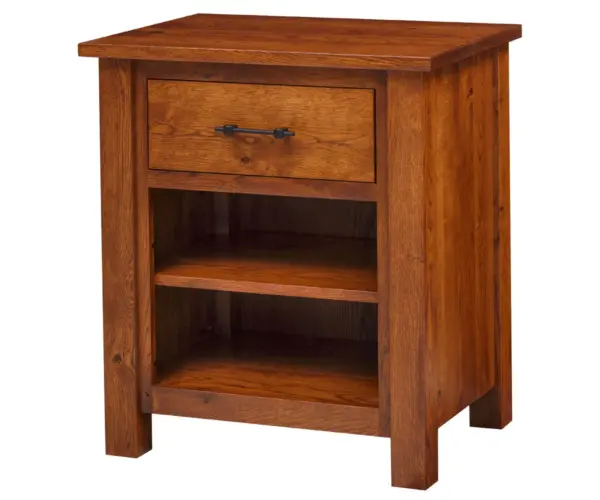 Heirloom Mission 1 Drawer Nightstand with Open Shelf